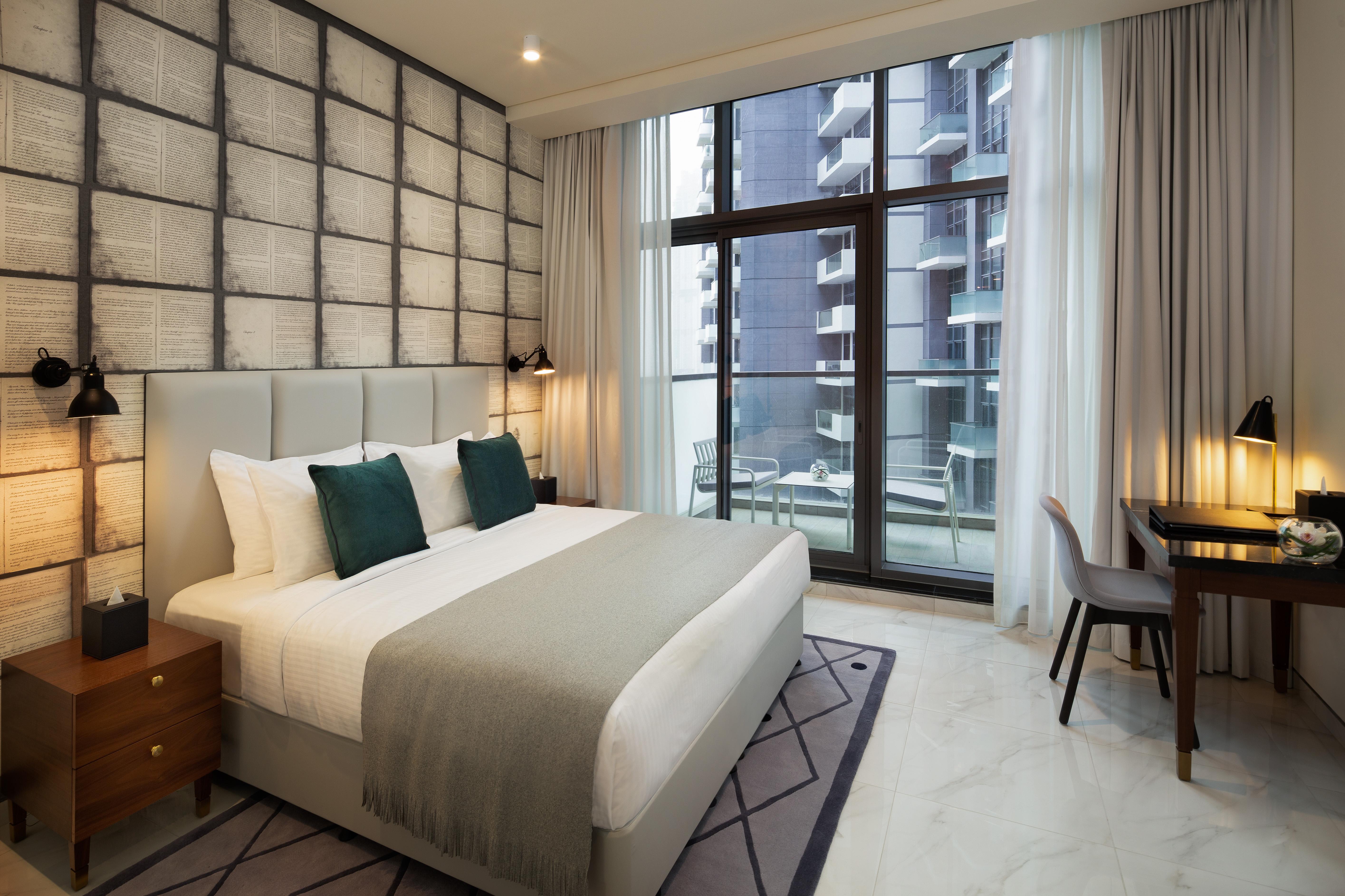 Millennium Atria Business Bay Aparthotel Dubai Luaran gambar A bedroom at the hotel