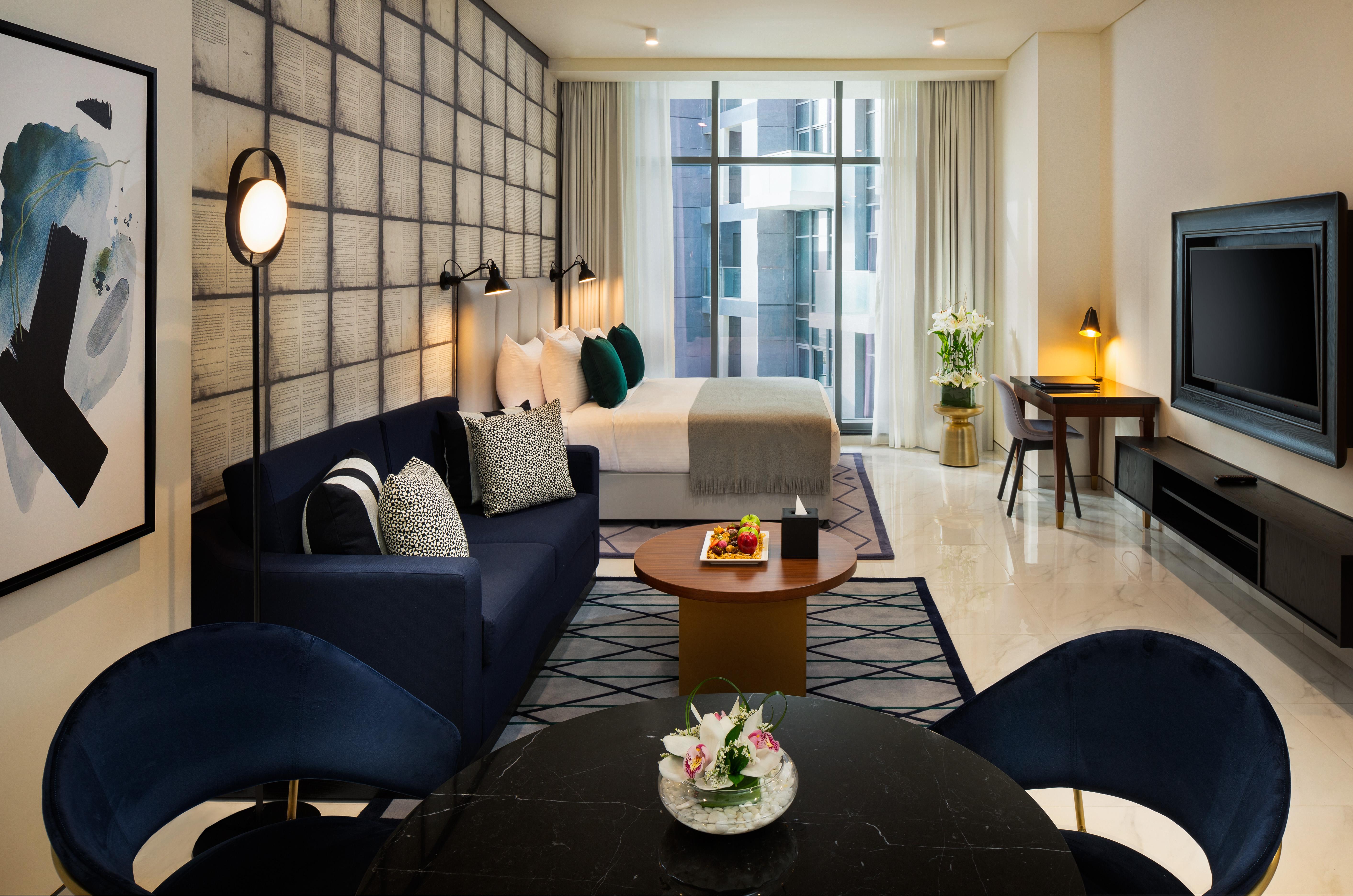 Millennium Atria Business Bay Aparthotel Dubai Luaran gambar A suite at the hotel