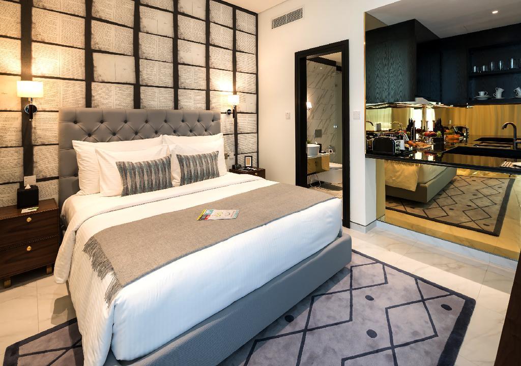 Millennium Atria Business Bay Aparthotel Dubai Luaran gambar A bedroom at the hotel