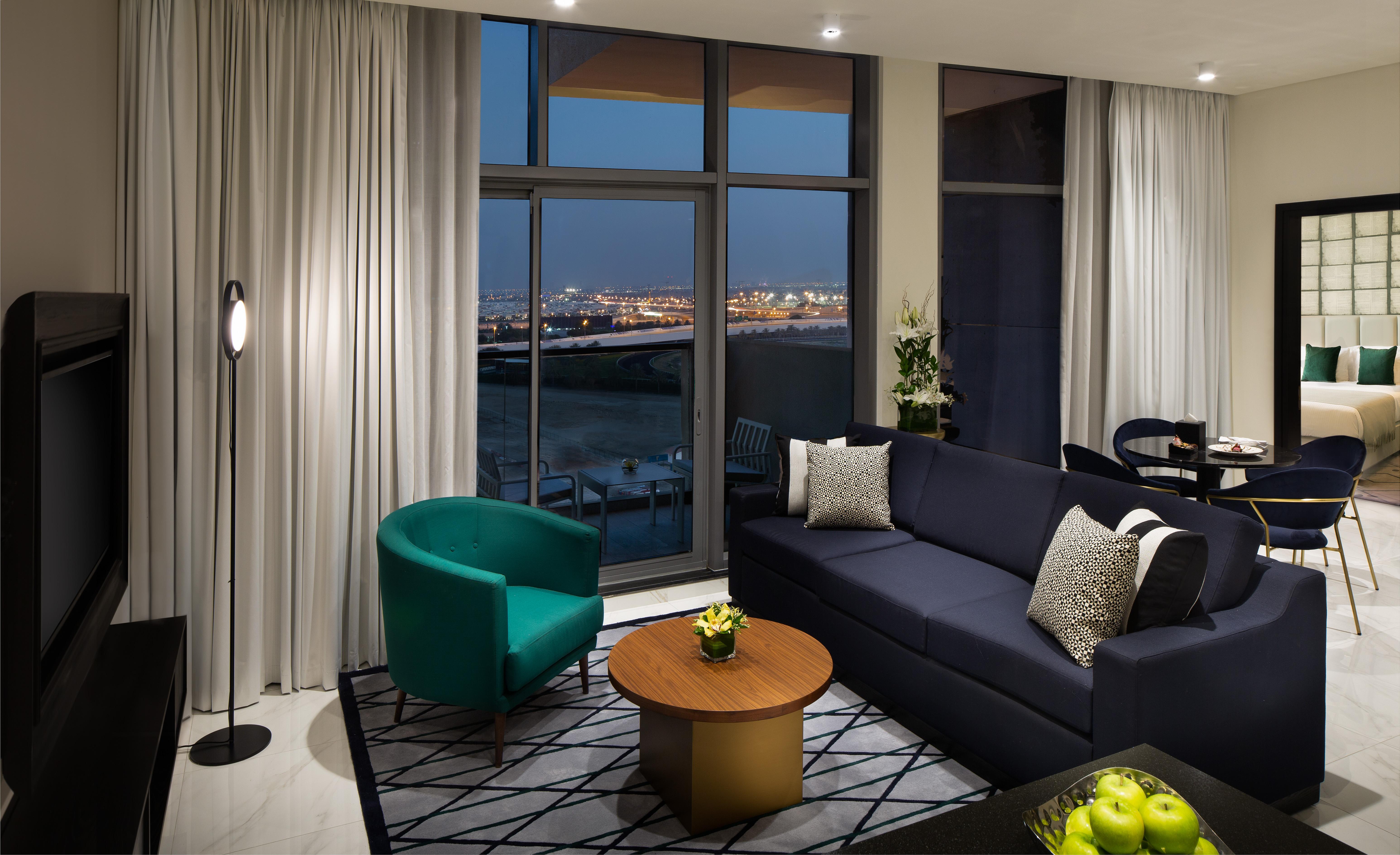 Millennium Atria Business Bay Aparthotel Dubai Luaran gambar A living room at the Ritz-Carlton, Downtown, Los Angeles