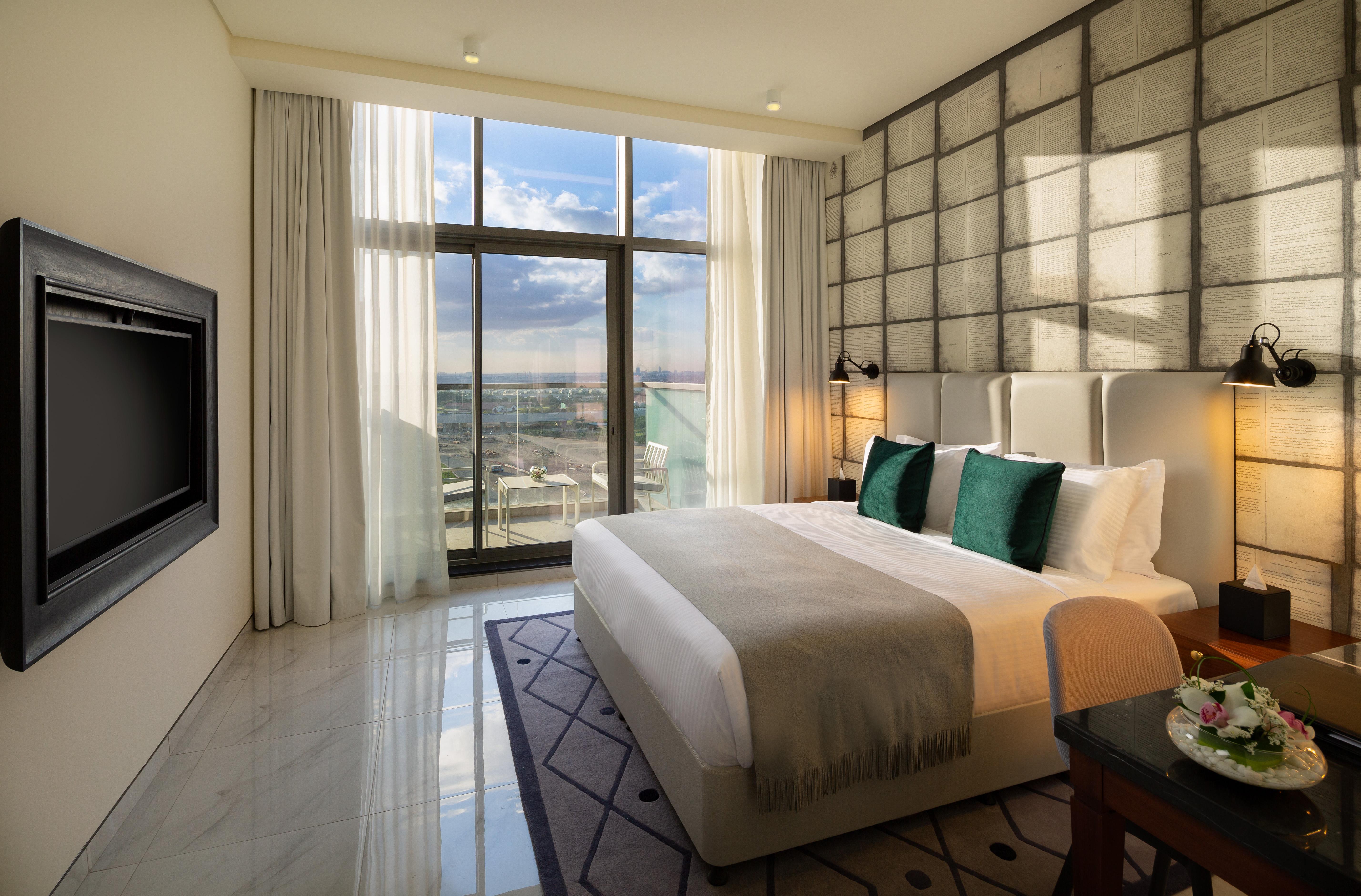 Millennium Atria Business Bay Aparthotel Dubai Luaran gambar A bedroom at the hotel