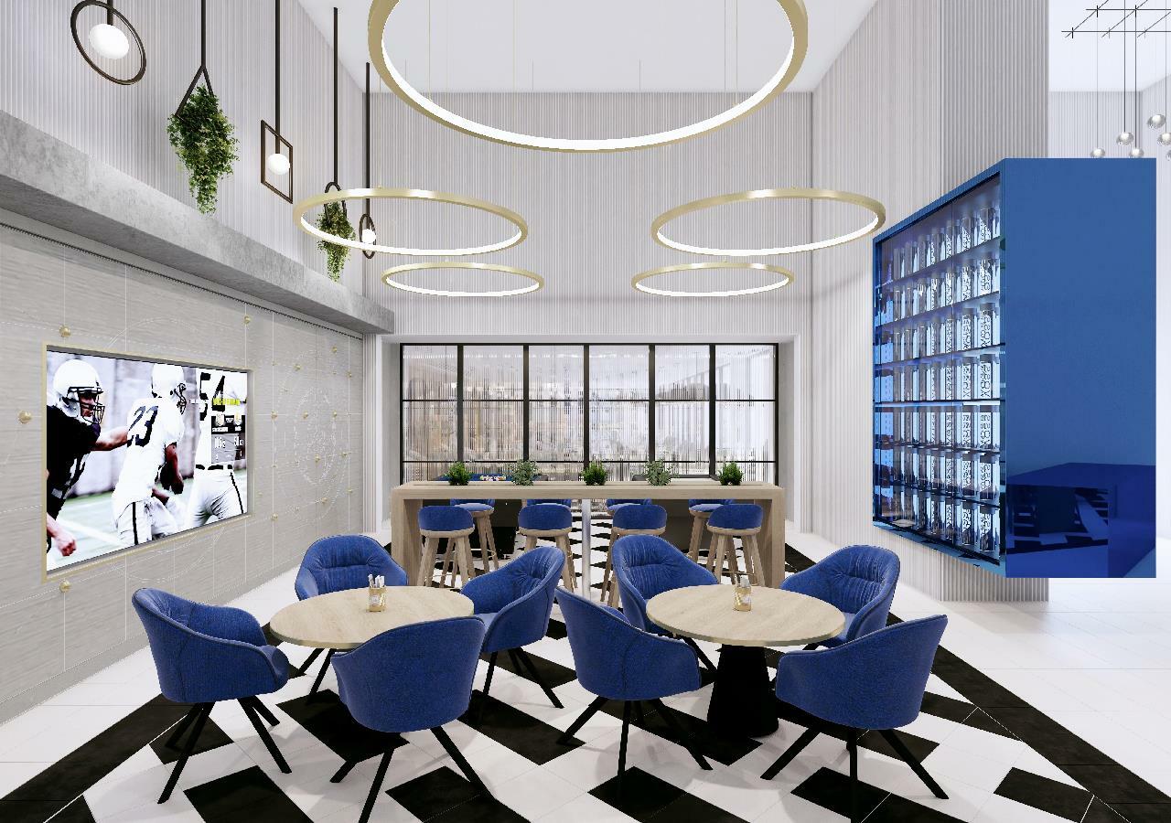 Millennium Atria Business Bay Aparthotel Dubai Luaran gambar The interior of the new lounge